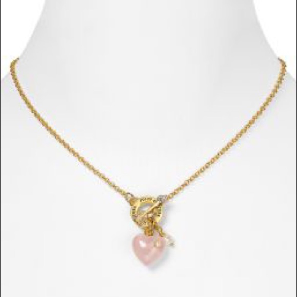 Juicy couture heart and arrow necklace